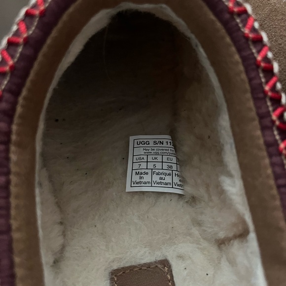 UGG Tazz Chestnut Slippers Size 7 - Picture 7 of 12